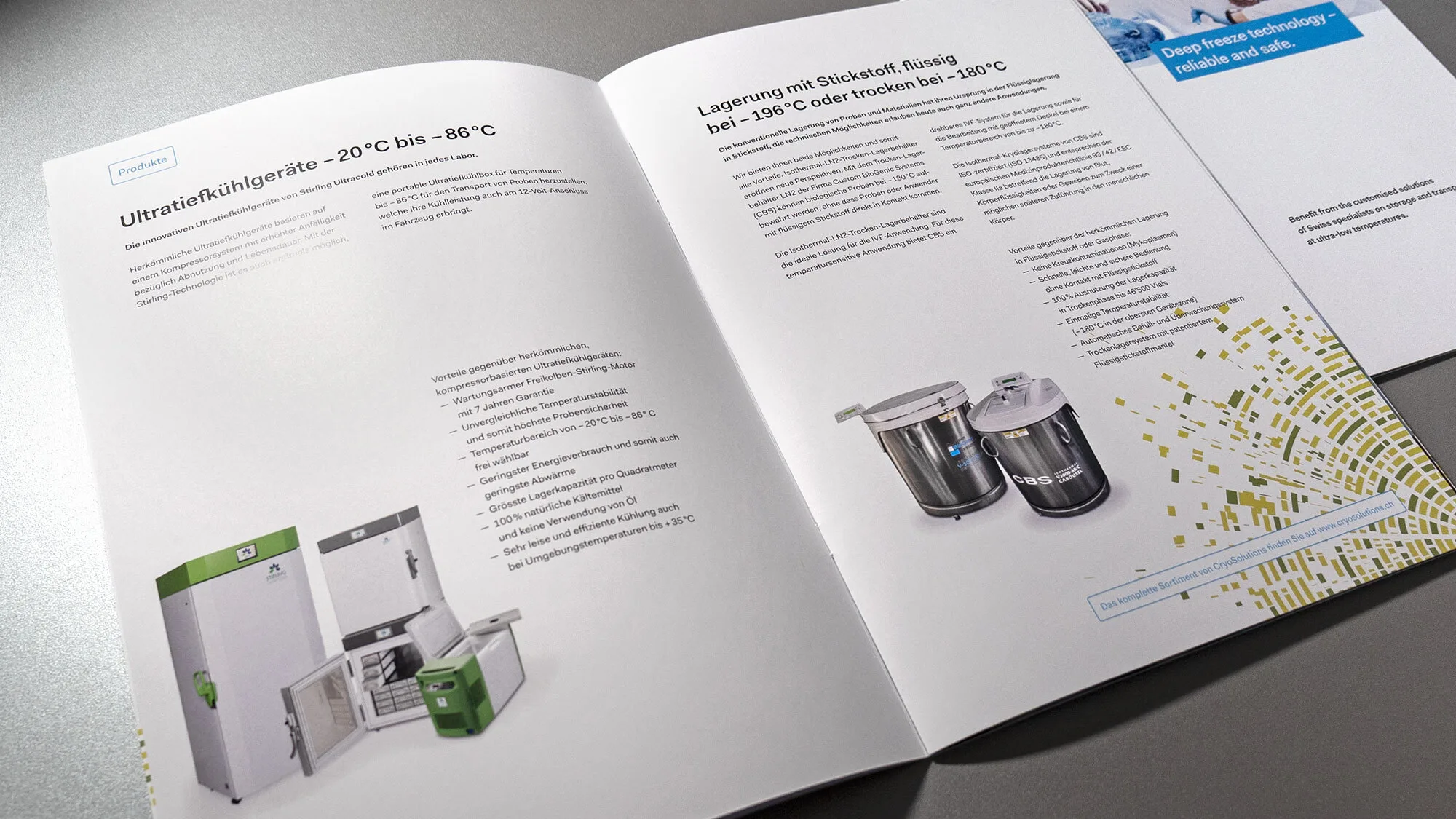 CryoSolutions AG – Corporate Design – Broschüre