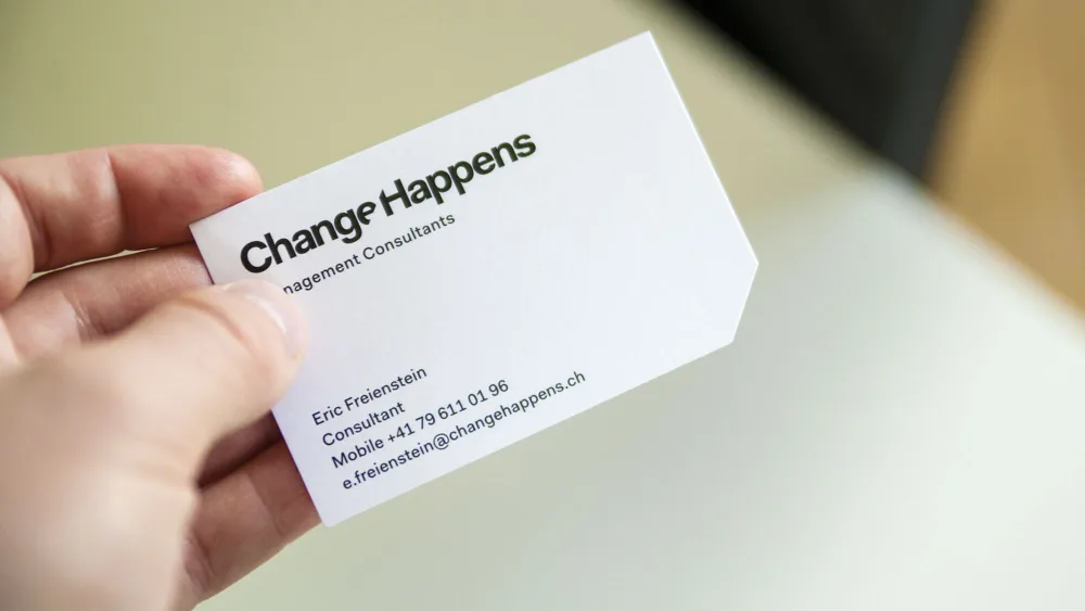 ChangeHappens Management Consultants GmbH – Corporate Design – Visitenkarte