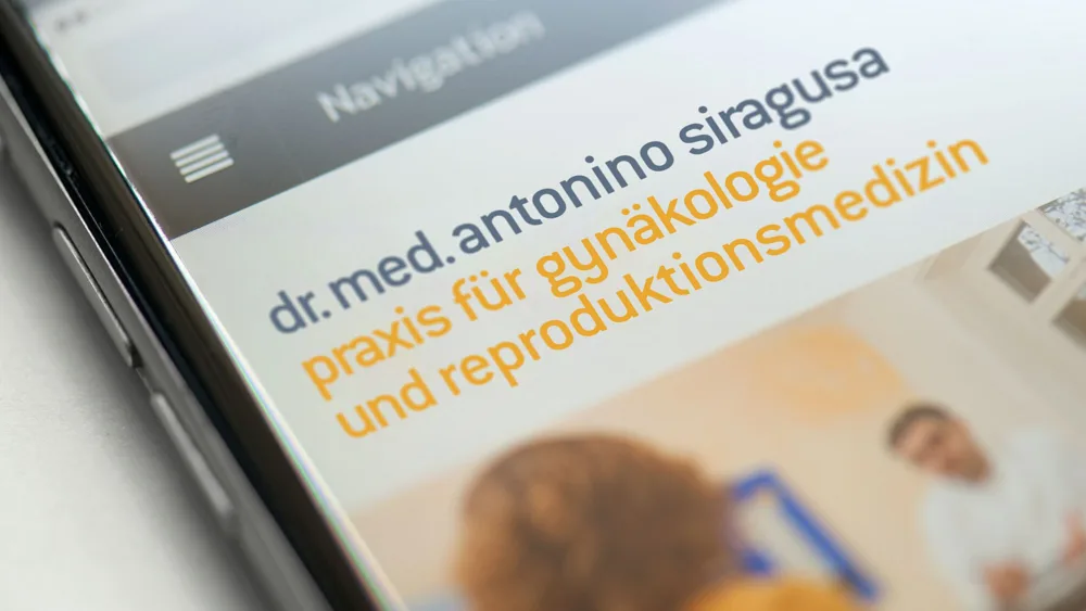 Dr. med. Antonino Siragusa – Website – Mobile