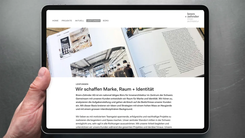 Brem+Zehnder AG – Website